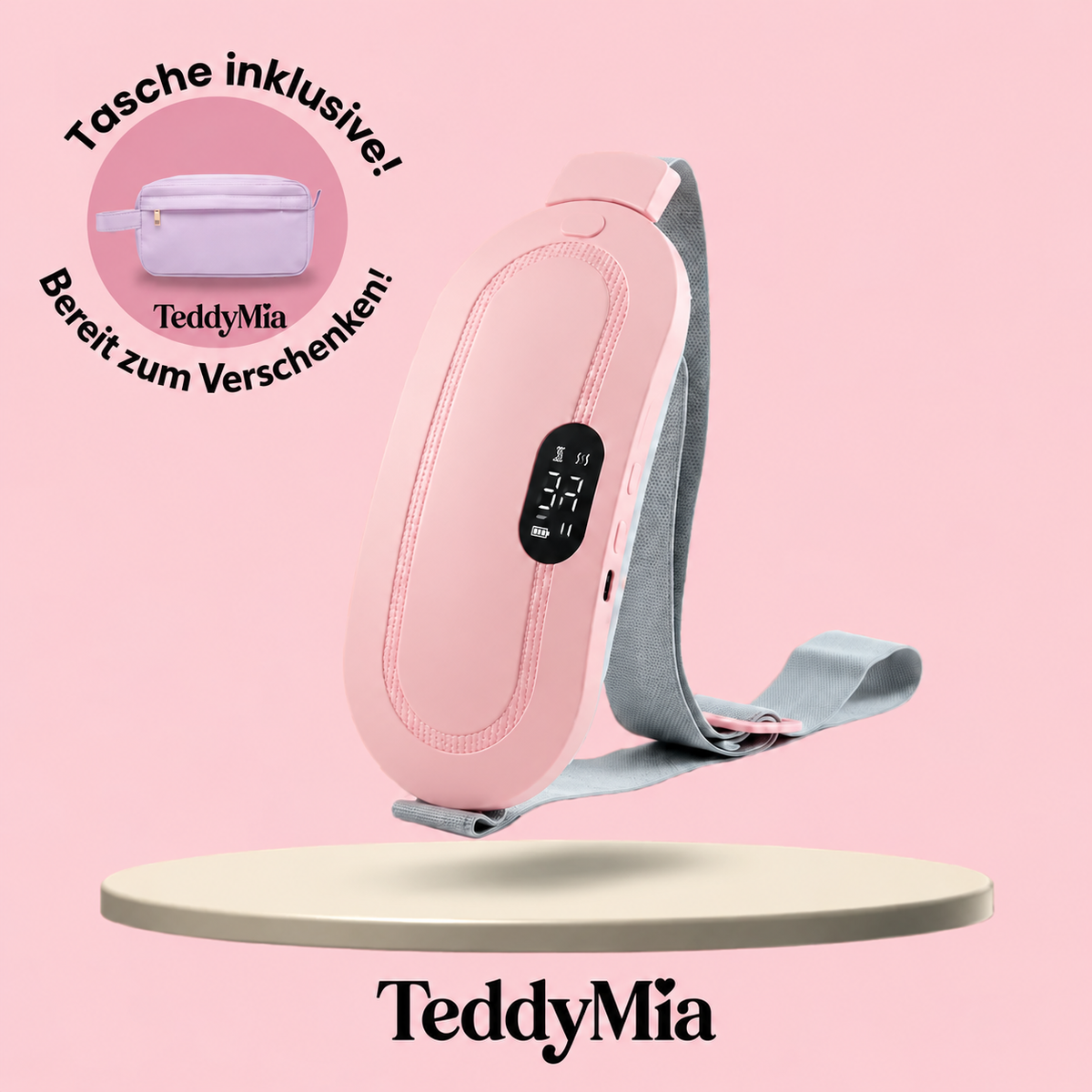 TeddyMia™ – Kabelloser Wärme- und Massagegürtel – Ansicht 1