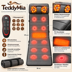 TeddyMia Ganzkörper-Massagematte mit Wärmefunktion – Ansicht 2