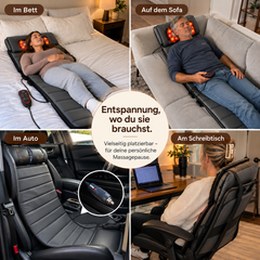 TeddyMia Ganzkörper-Massagematte mit Wärmefunktion – Ansicht 3